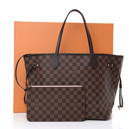 Louis Vuitton Damier Ebene Neo Neverfull MM Rose Ballerine 10 of 10