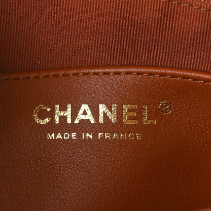 Chanel Calfskin Quilted Braided Handle Chain Hobo Brown 6 of 10