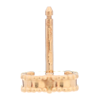 Van Cleef & Arpels 18K Yellow Gold Mother of Pearl Sweet Alhambra Earrings 5 of 7