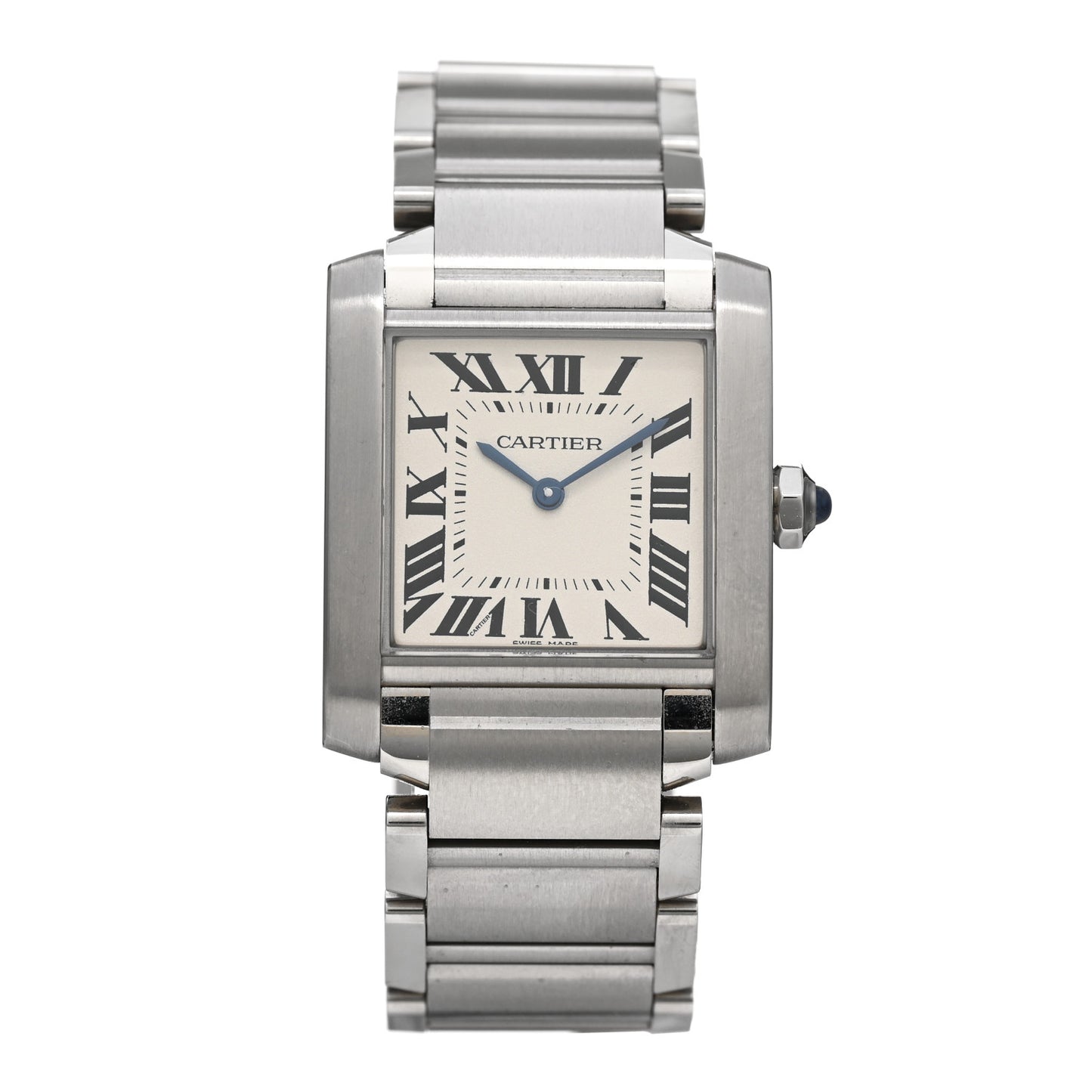 Stainless Steel 25mm Tank Francaise Quartz Watch