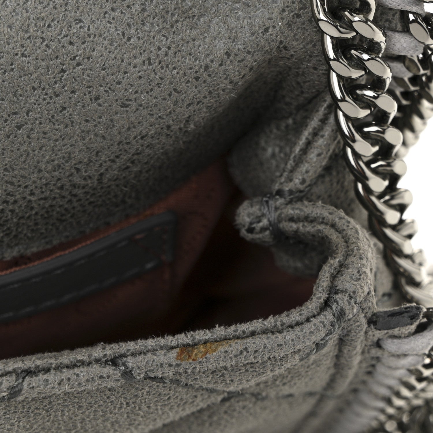 Stella McCartney Shaggy Deer Quilted Falabella Grey 11 of 11