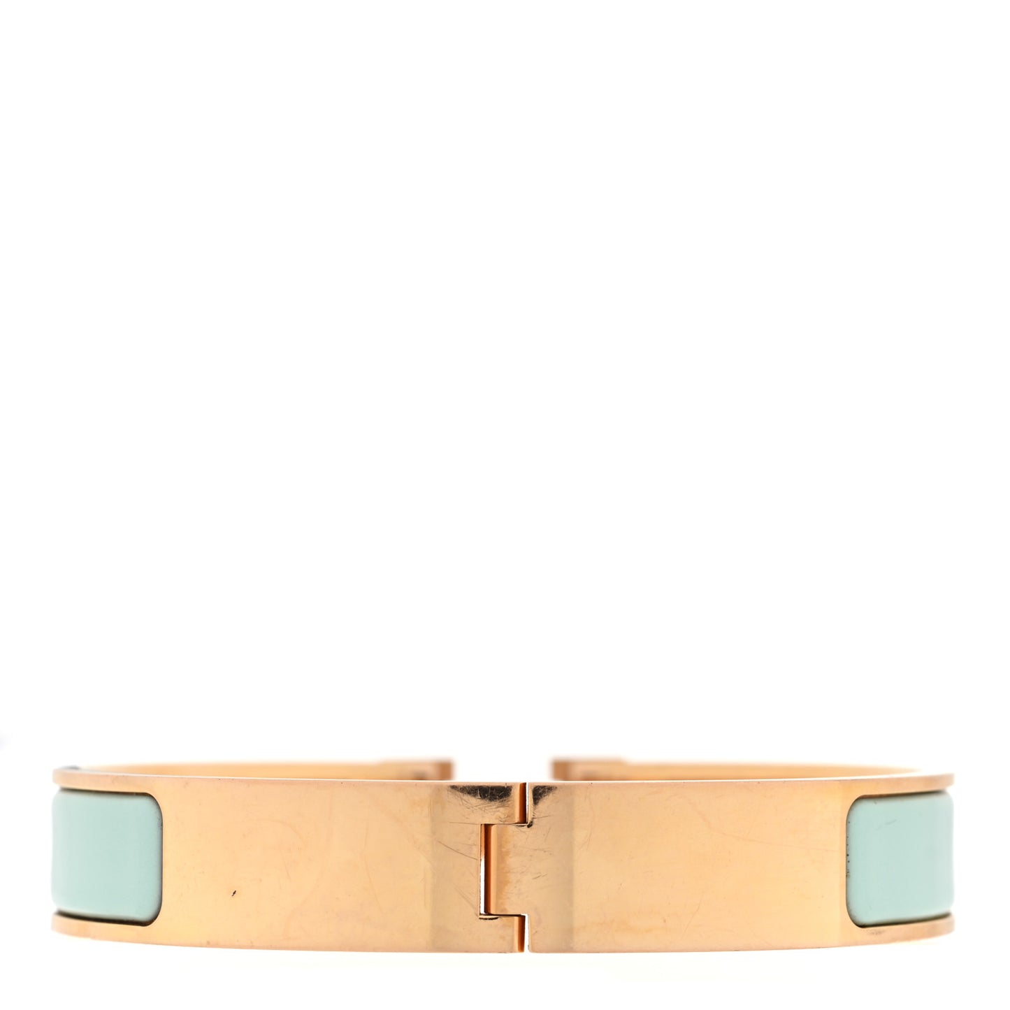 Enamel Narrow Clic Clac H Bracelet GM Bleu Polaire