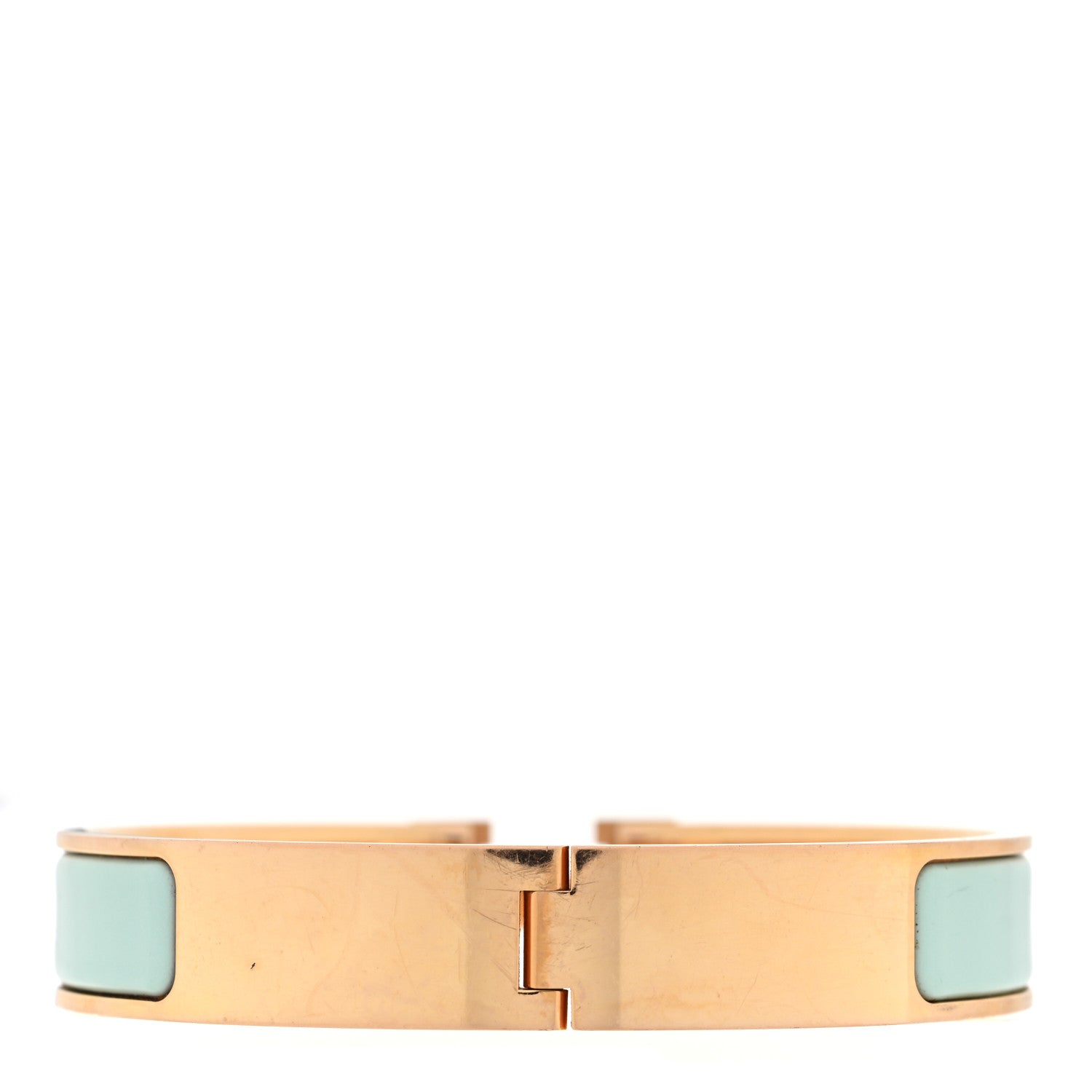 Hermes Enamel Narrow Clic Clac H Bracelet GM Bleu Polaire 3 of 4