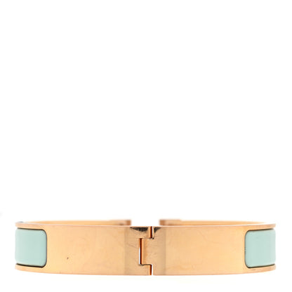 Hermes Enamel Narrow Clic Clac H Bracelet GM Bleu Polaire 3 of 4