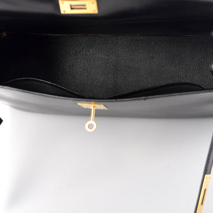 Hermes Box Kelly Sellier 35 Black 12 of 23