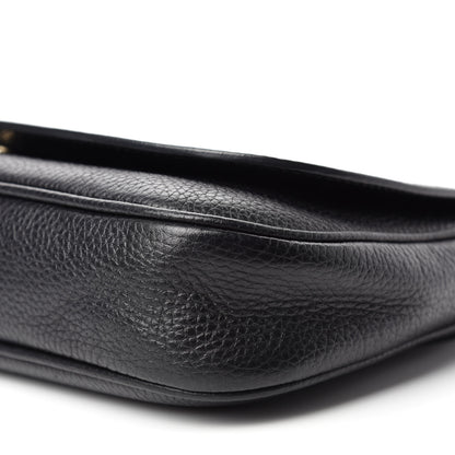 Gucci Pebbled Calfskin Medium Soho Flap Crossbody Black 7 of 10