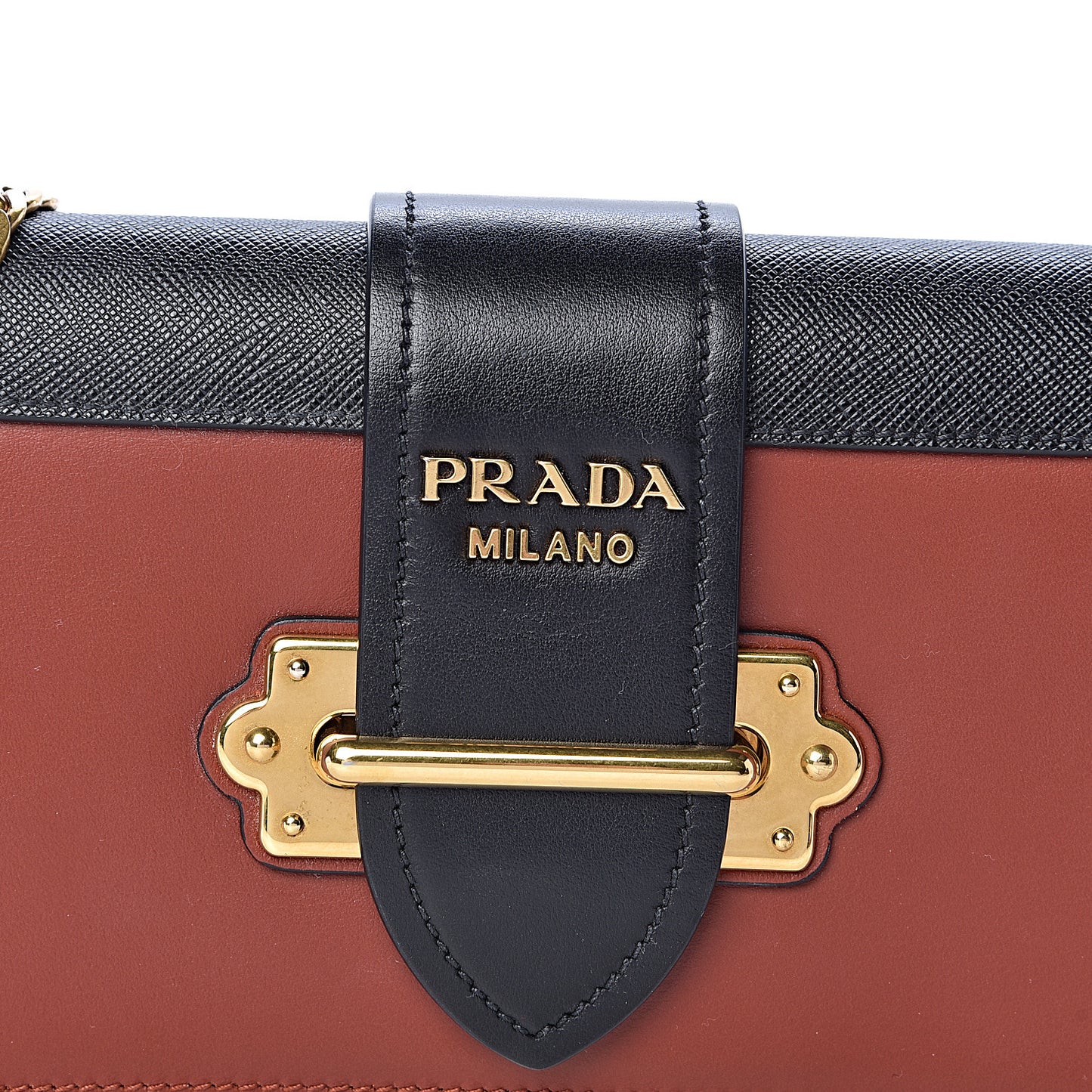 City Calf Saffiano Cahier Pochette Cotto Black