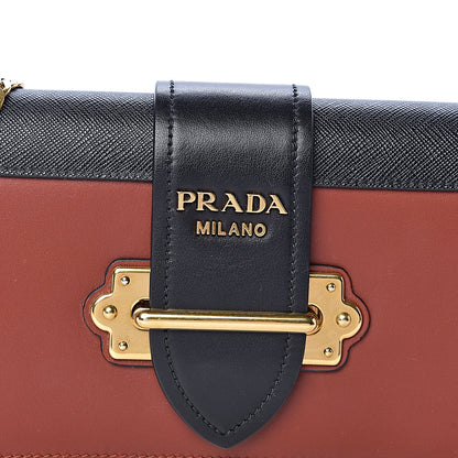 Prada City Calf Saffiano Cahier Pochette Cotto Black 9 of 9