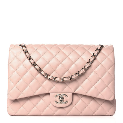 Chanel Caviar Quilted Maxi Double Flap Light Beige 1 of 10