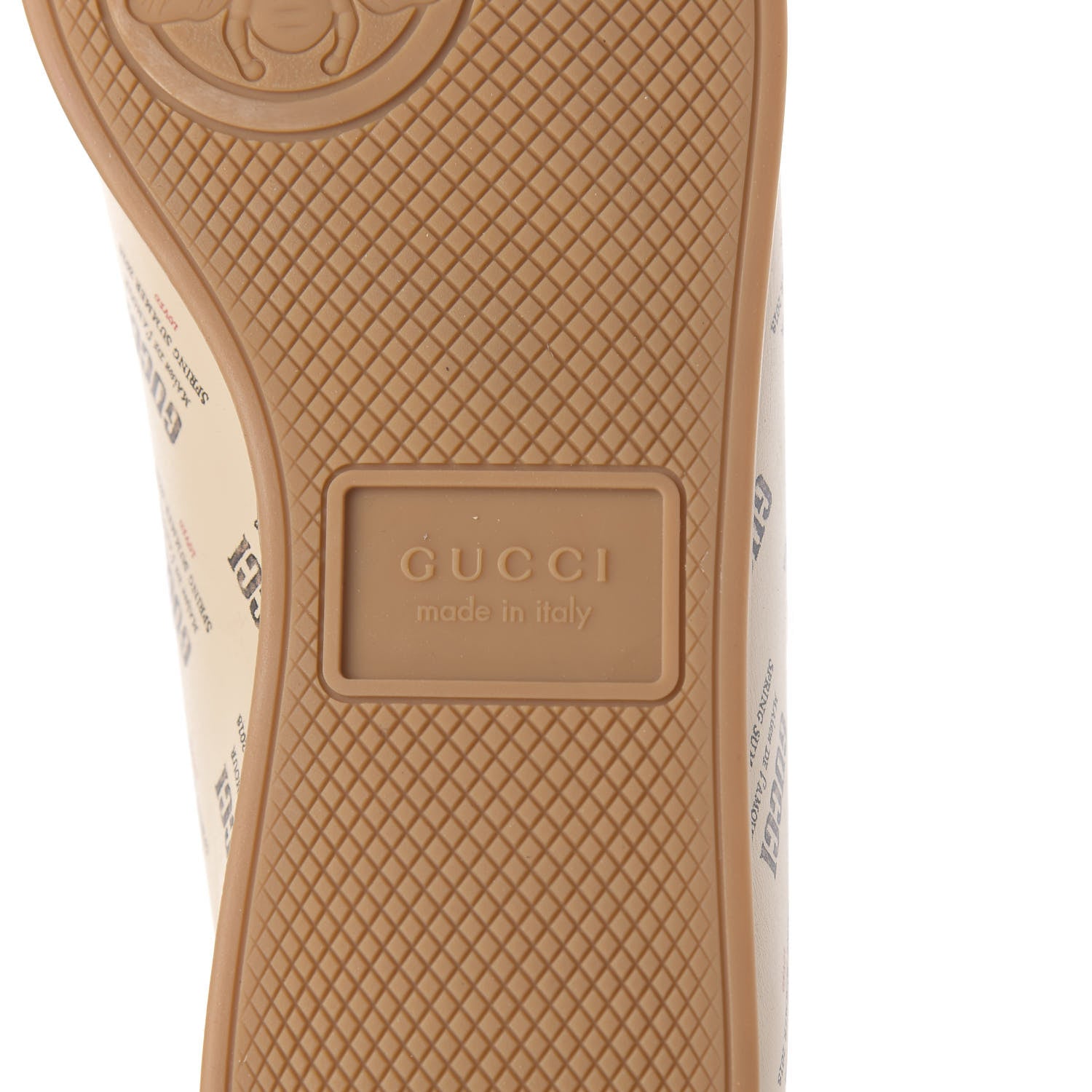 Gucci Calfskin Stamp Print Mens Falacer Sneakers 7 Soy 6 of 11