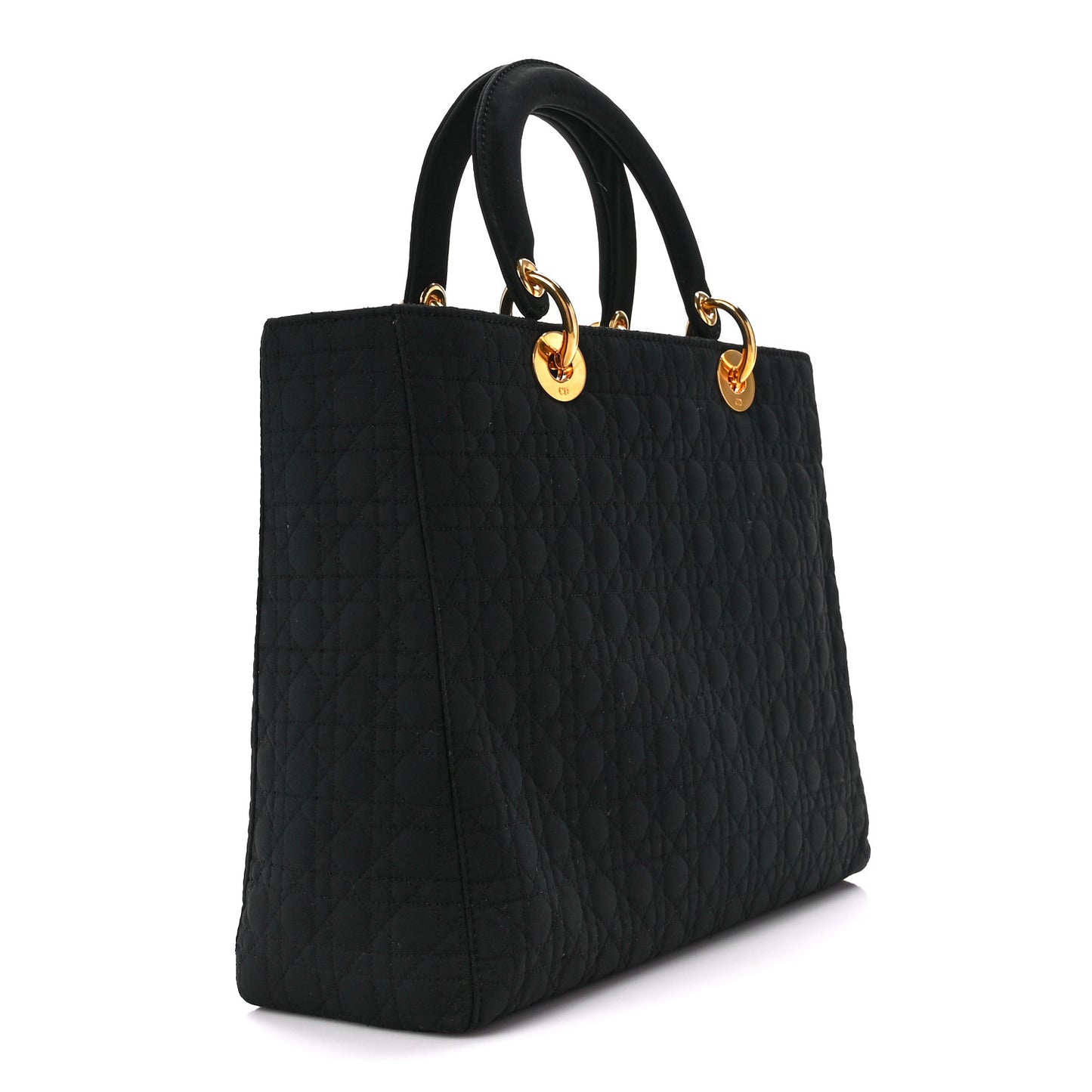 Nylon Cannage Large Lady Dior Black