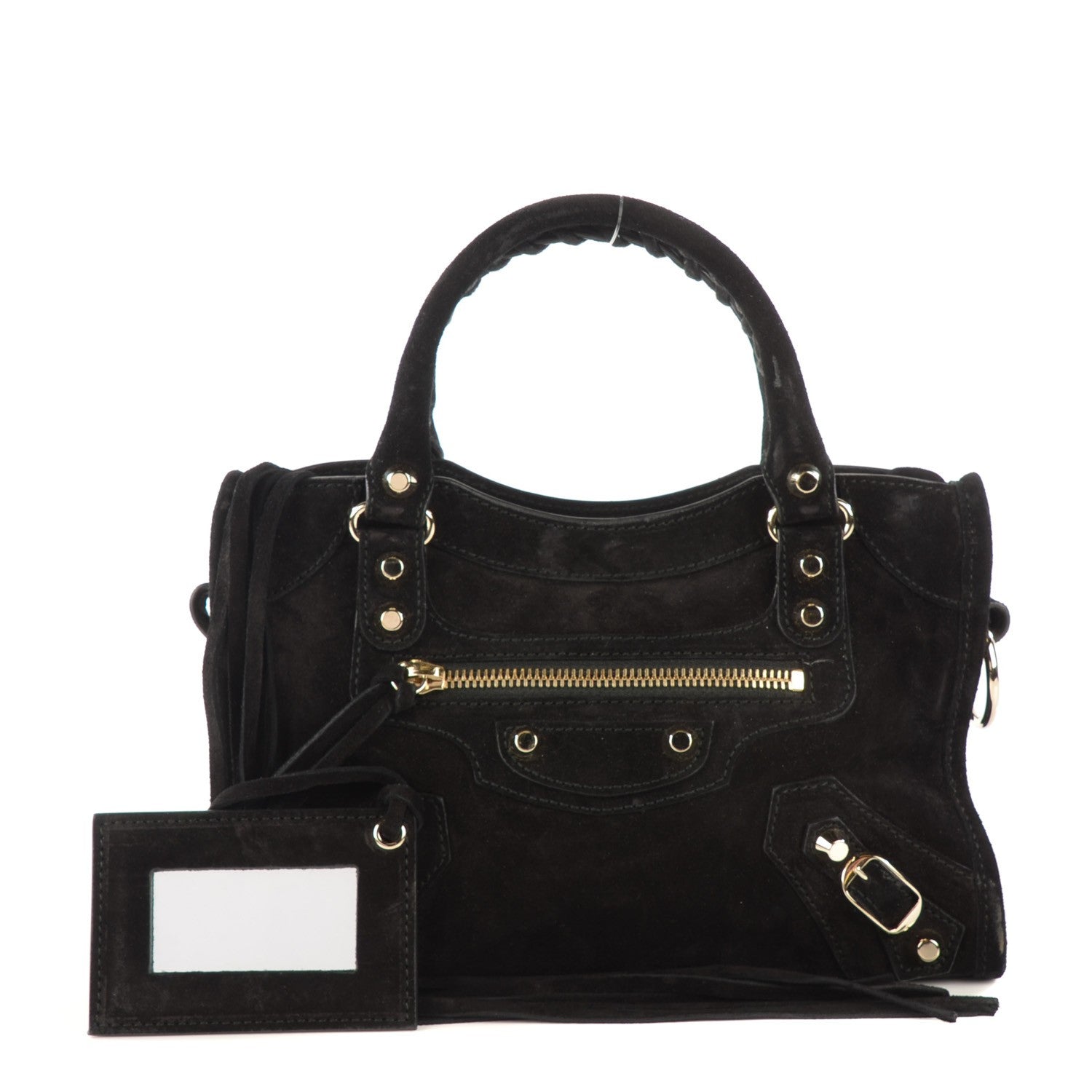Balenciaga Baby Daim Suede Classic Gold Hardware Mini City Black 1 of 11