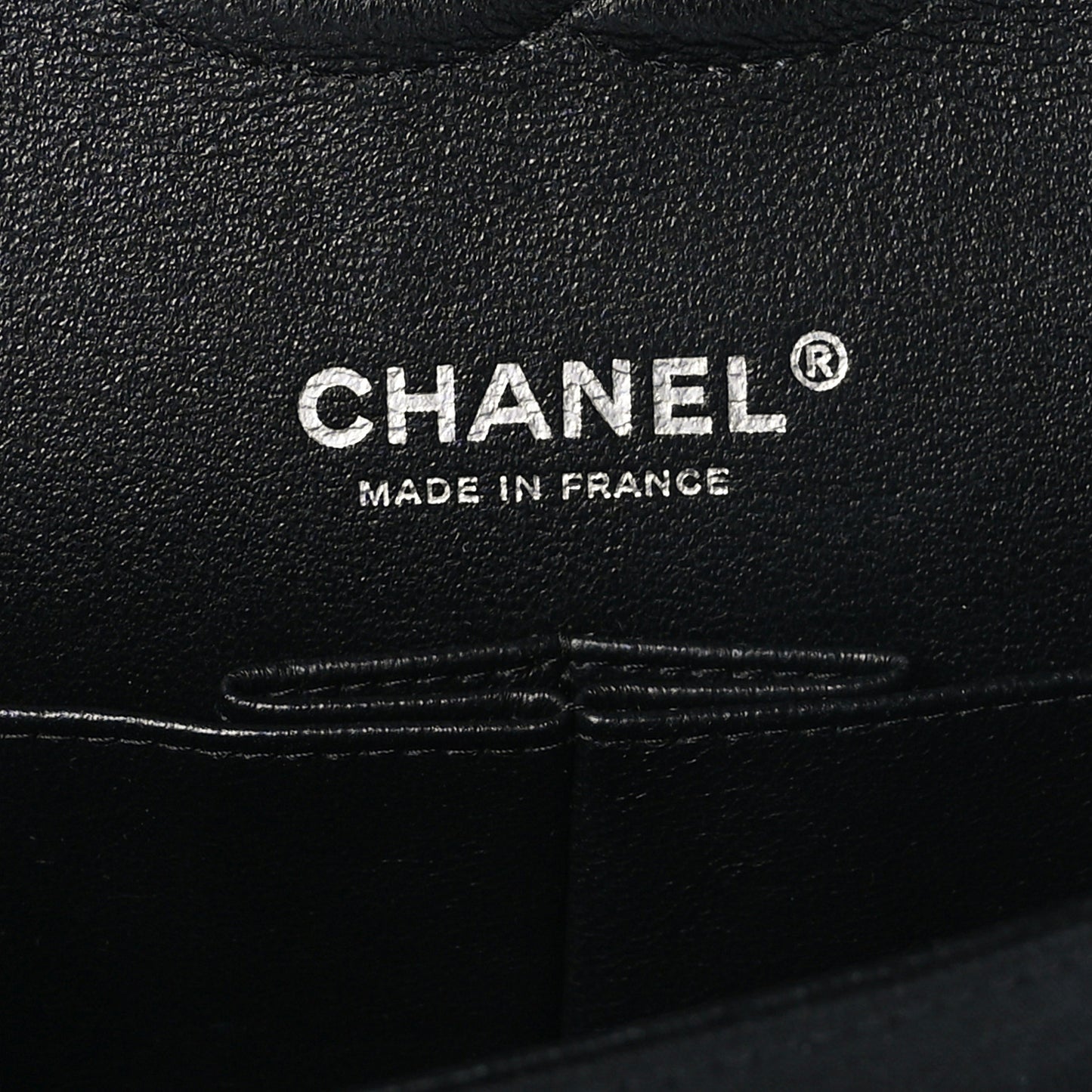 Jersey Quilted Medium Double Flap Black