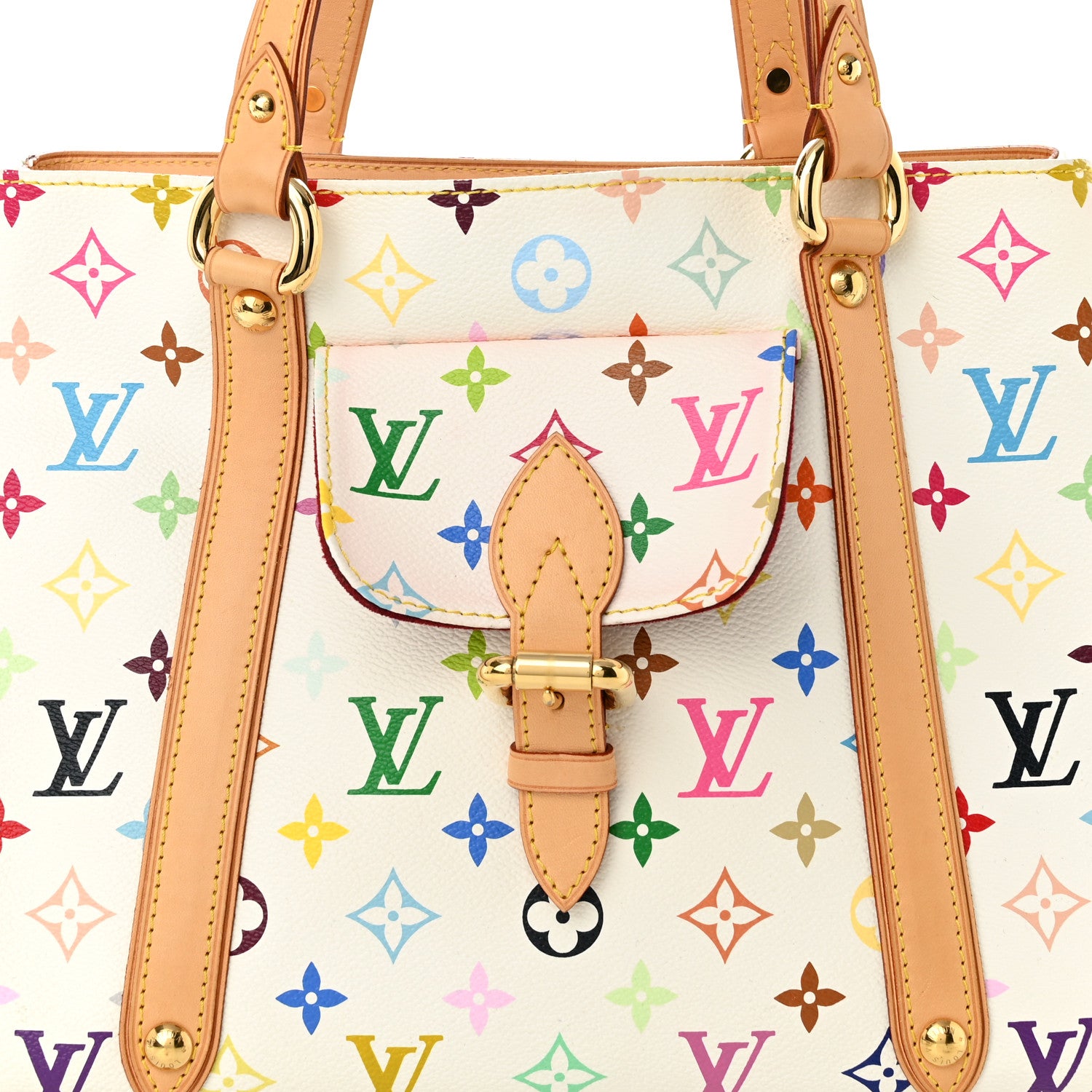 Louis Vuitton Monogram Multicolor Aurelia MM White 7 of 9