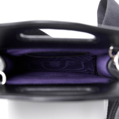 Gucci Nylon Calfskin Enamel GG Matelasse Mini Top Slip Handle Crossbody Bag Black 5 of 10