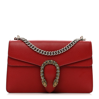 Gucci Dollar Calfskin Swarovski Crystal Small Dionysus Shoulder Bag Hibiscus Red 1 of 11