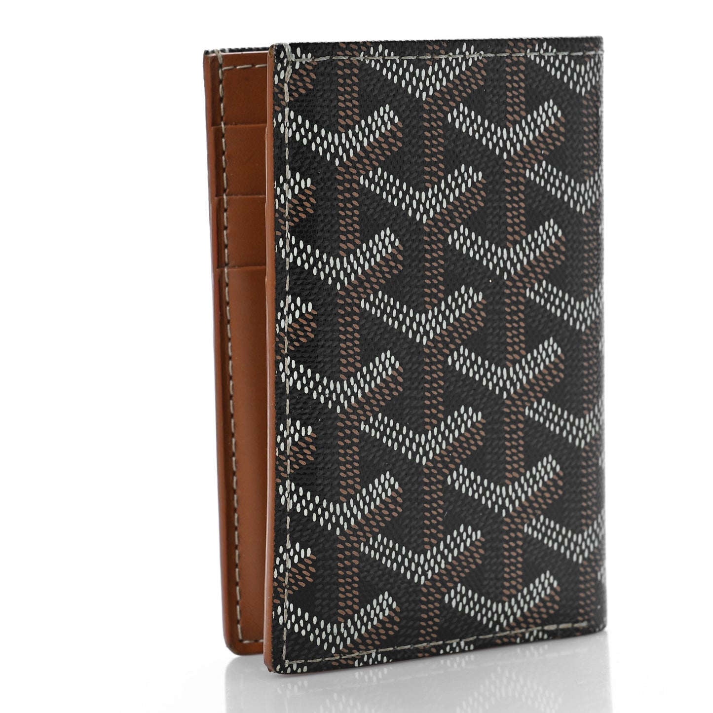 Goyardine Saint Pierre Card Holder Black Gold