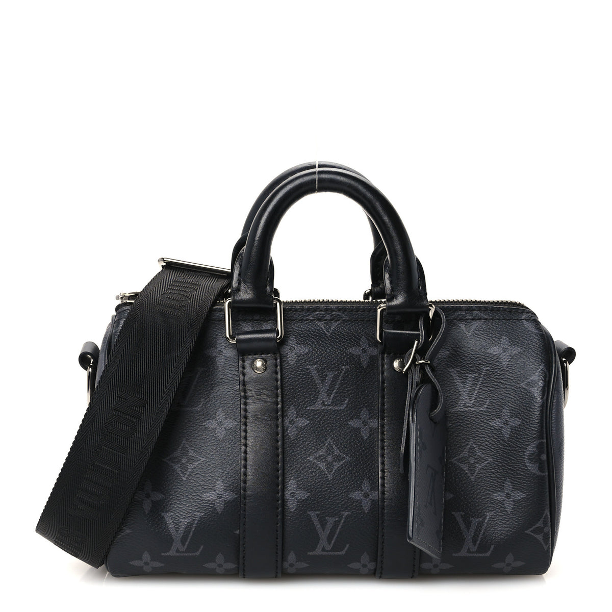 Louis Vuitton Reverse Monogram Eclipse Keepall Bandouliere 25 Black 1 of 9