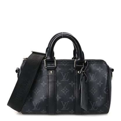 Louis Vuitton Reverse Monogram Eclipse Keepall Bandouliere 25 Black 1 of 9