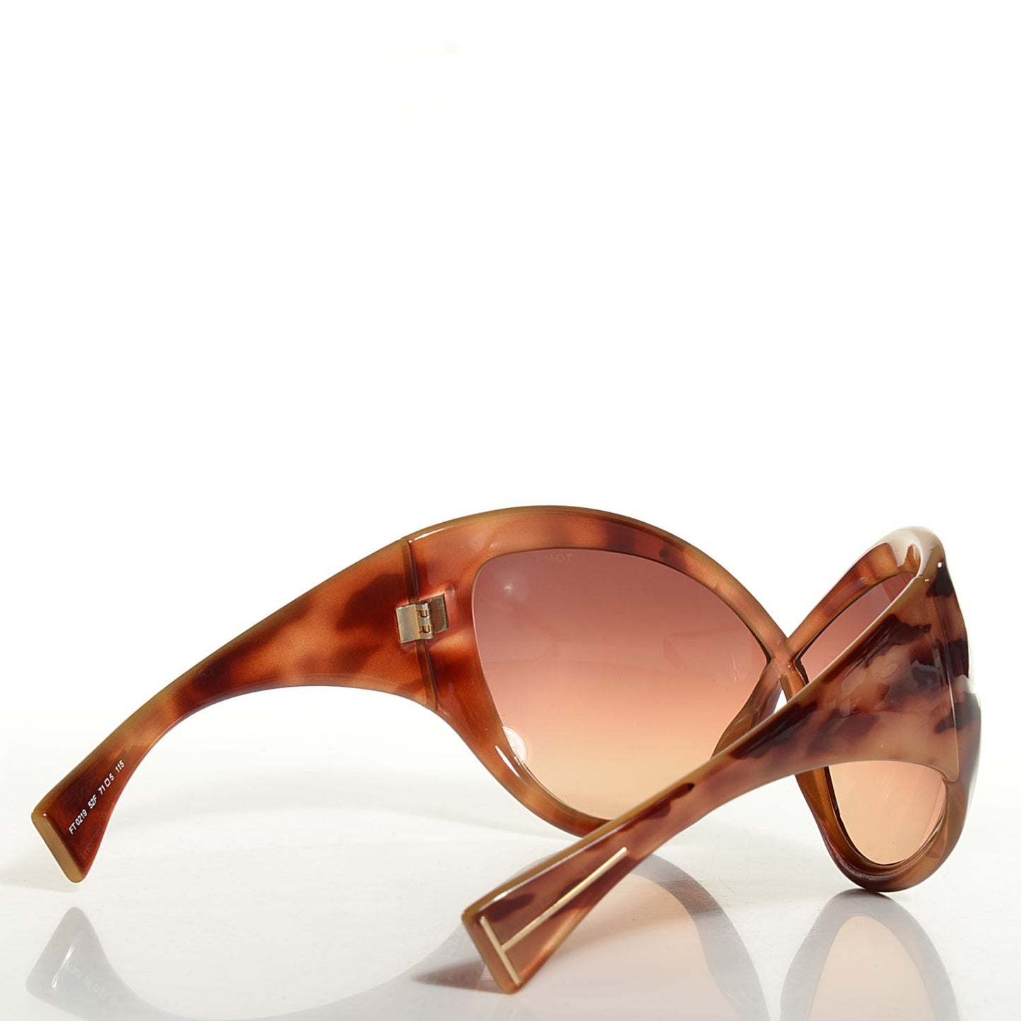 Daphne Oversized Sunglasses FT0219 Pearl Havana