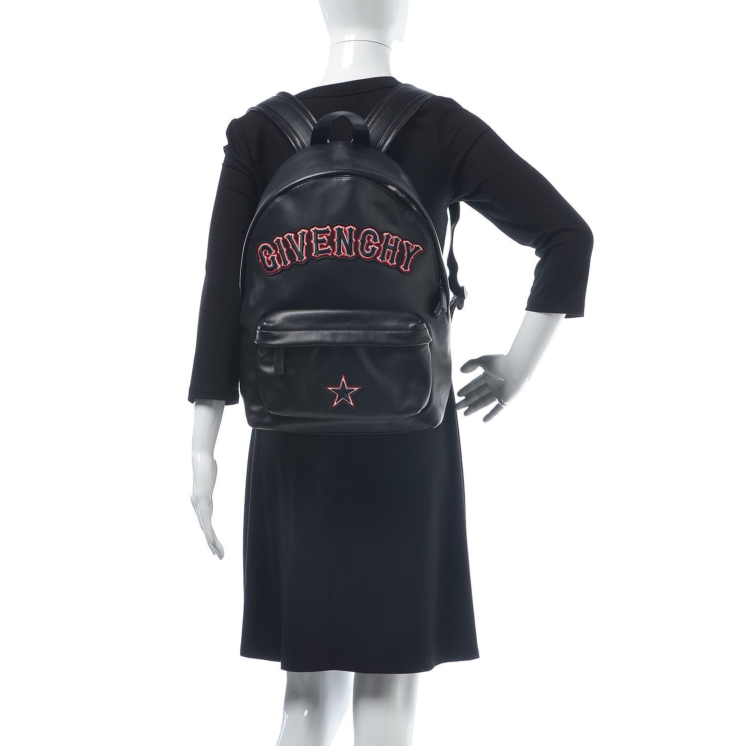 Givenchy Calfskin Gothic Small Backpack Black 2 of 7