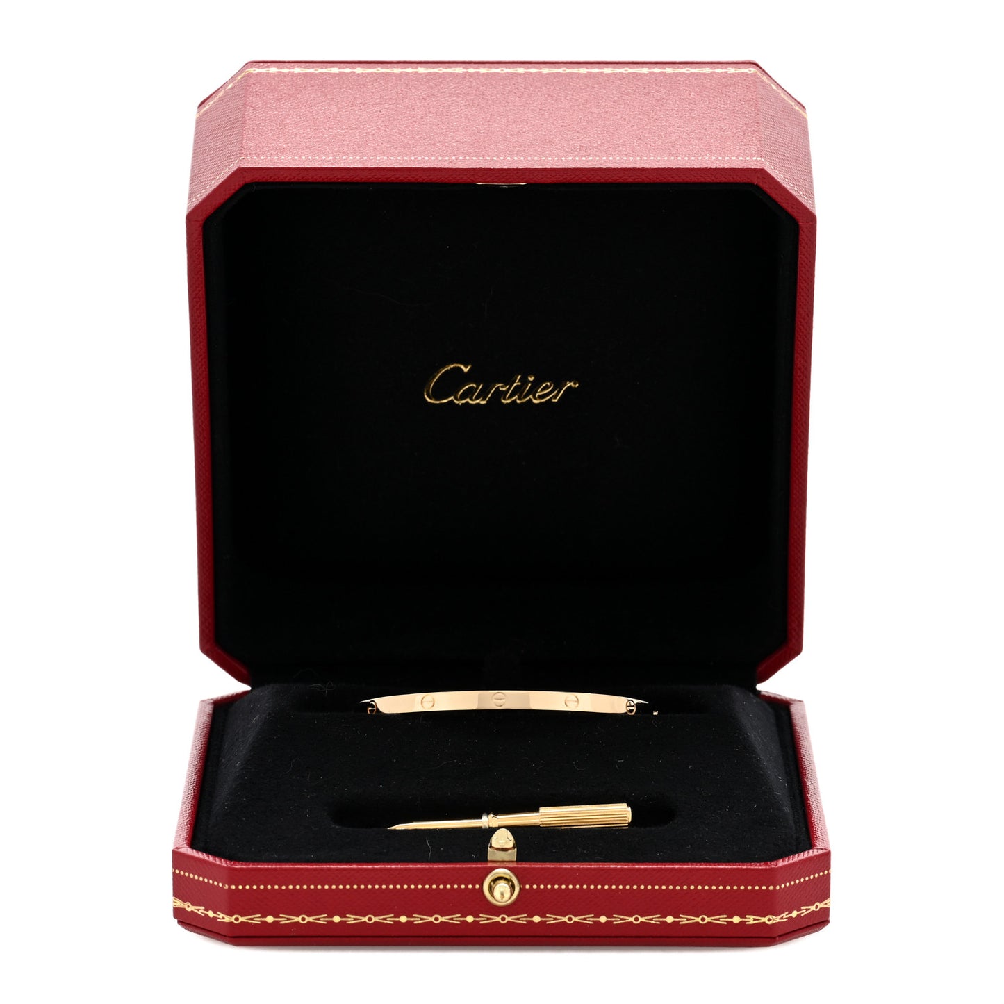 18K Yellow Gold Small LOVE Bracelet 16