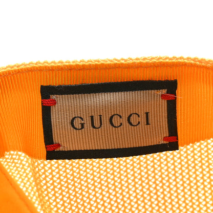 Gucci Calfskin Mesh GG Tennis Embossed Gary Baseball Hat 58 Tangerine 9 of 9