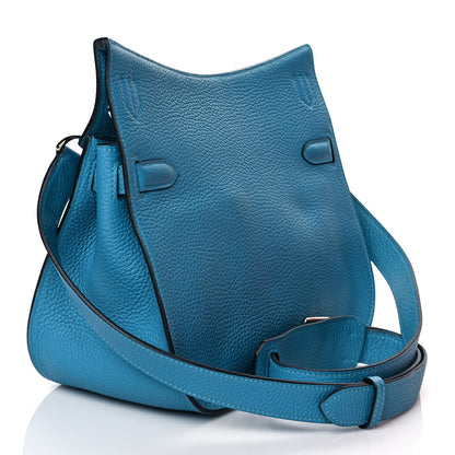 Hermes Taurillon Clemence Jypsiere 28 Turquoise 2 of 10