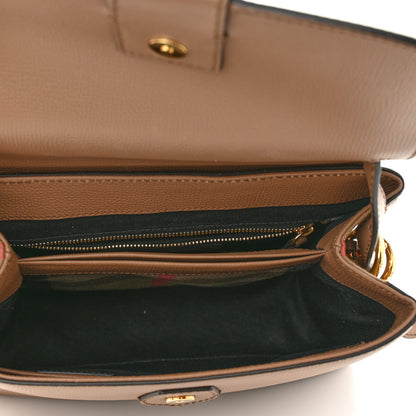 Burberry Derby Calfskin House Check Small Camberley Dark Sand 5 of 11