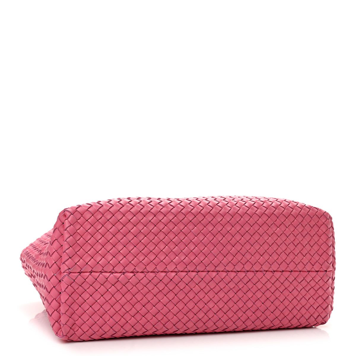 Lambskin Intreccio Medium Cabat Milkshake
