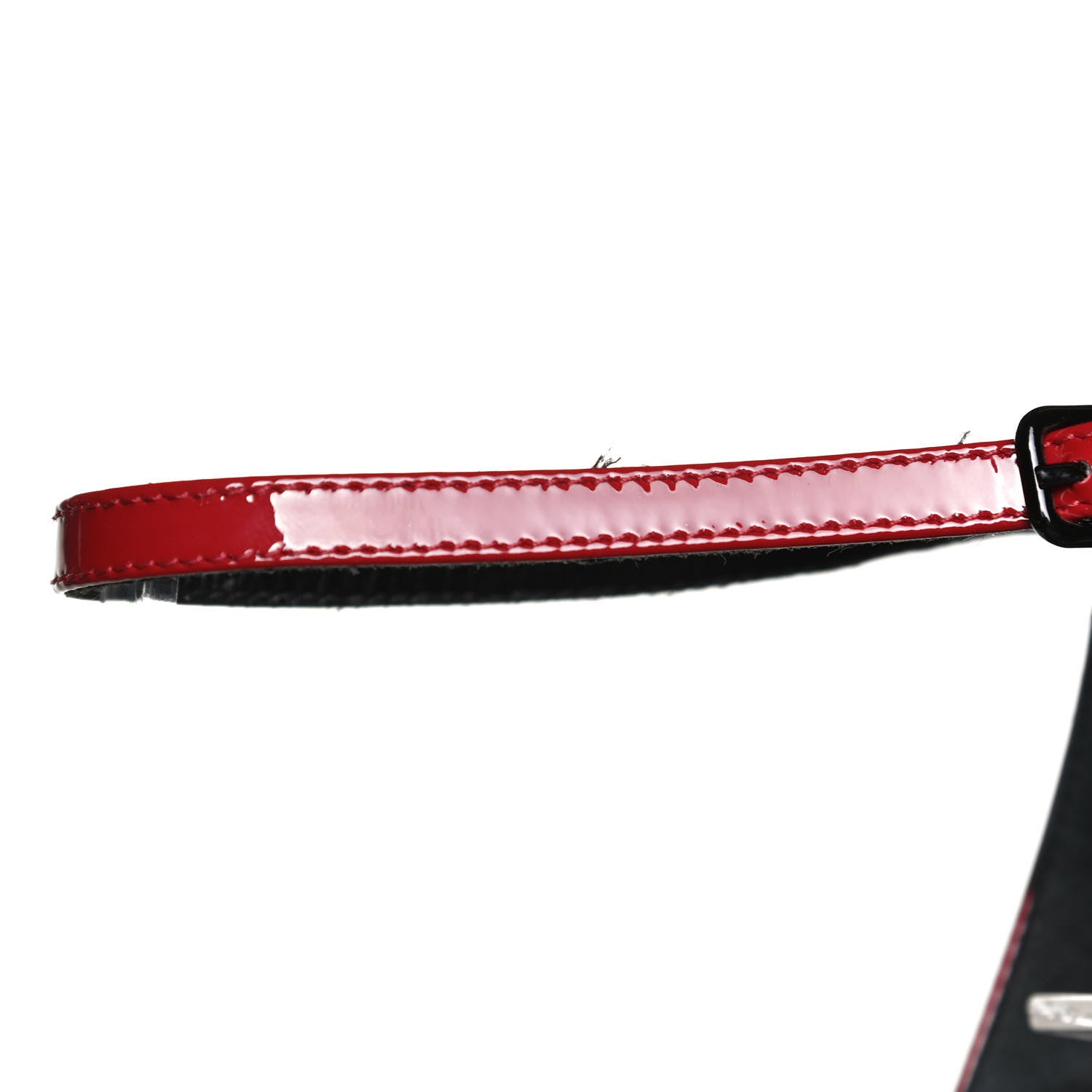 Saint Laurent Patent Opyum Sandals 36 Red 10 of 11