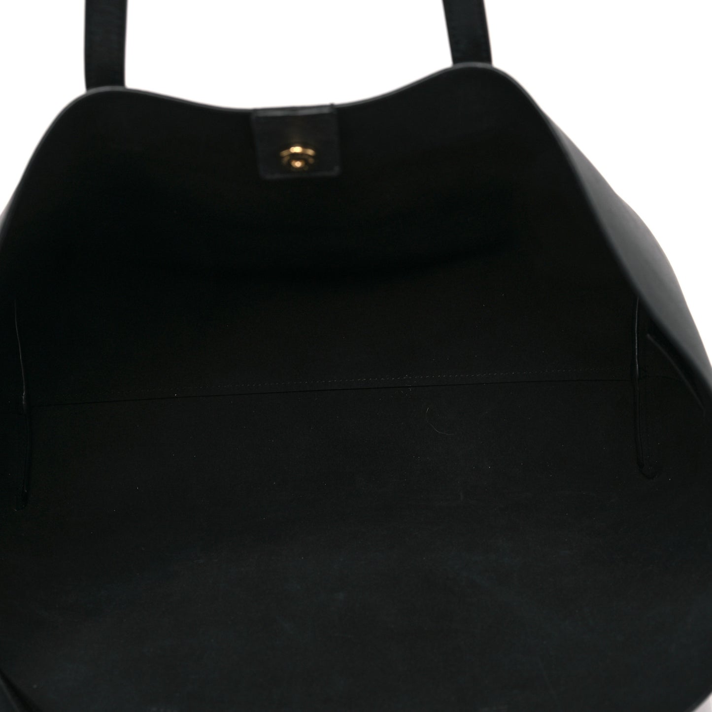 Calfskin Large Shopping Tote Black