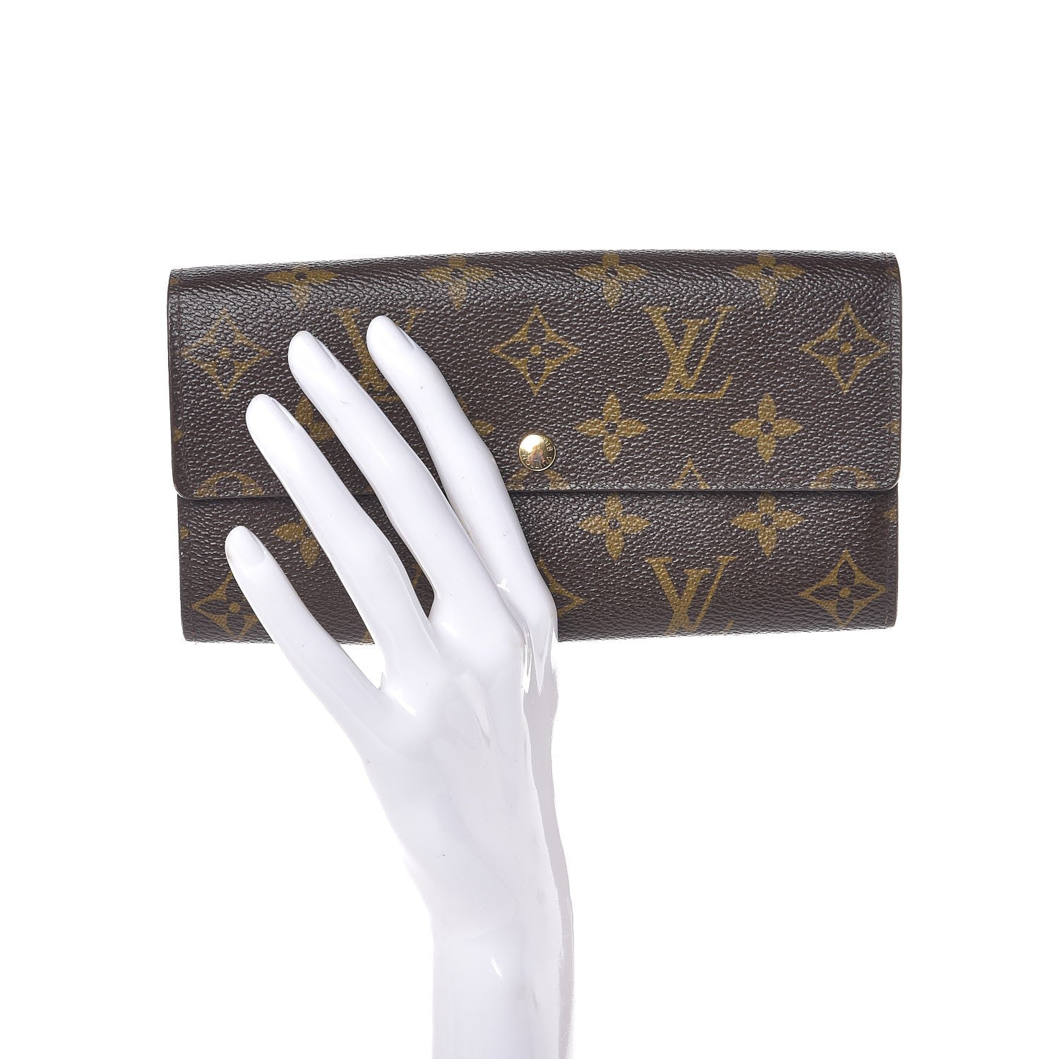 Louis Vuitton Monogram Fleuri Sarah Wallet Rose 2 of 9