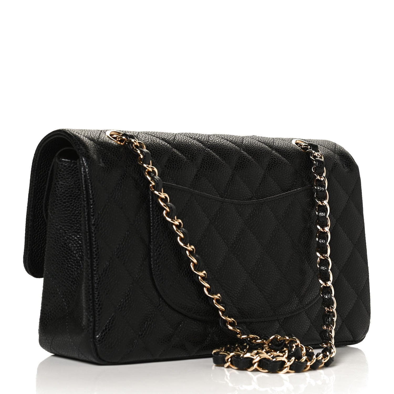 Chanel Caviar Quilted Medium Double Flap Black 2 of 13