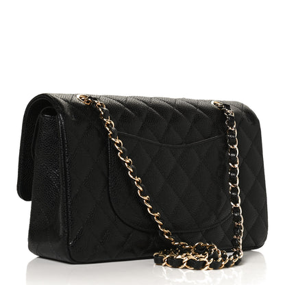 Chanel Caviar Quilted Medium Double Flap Black 2 of 13