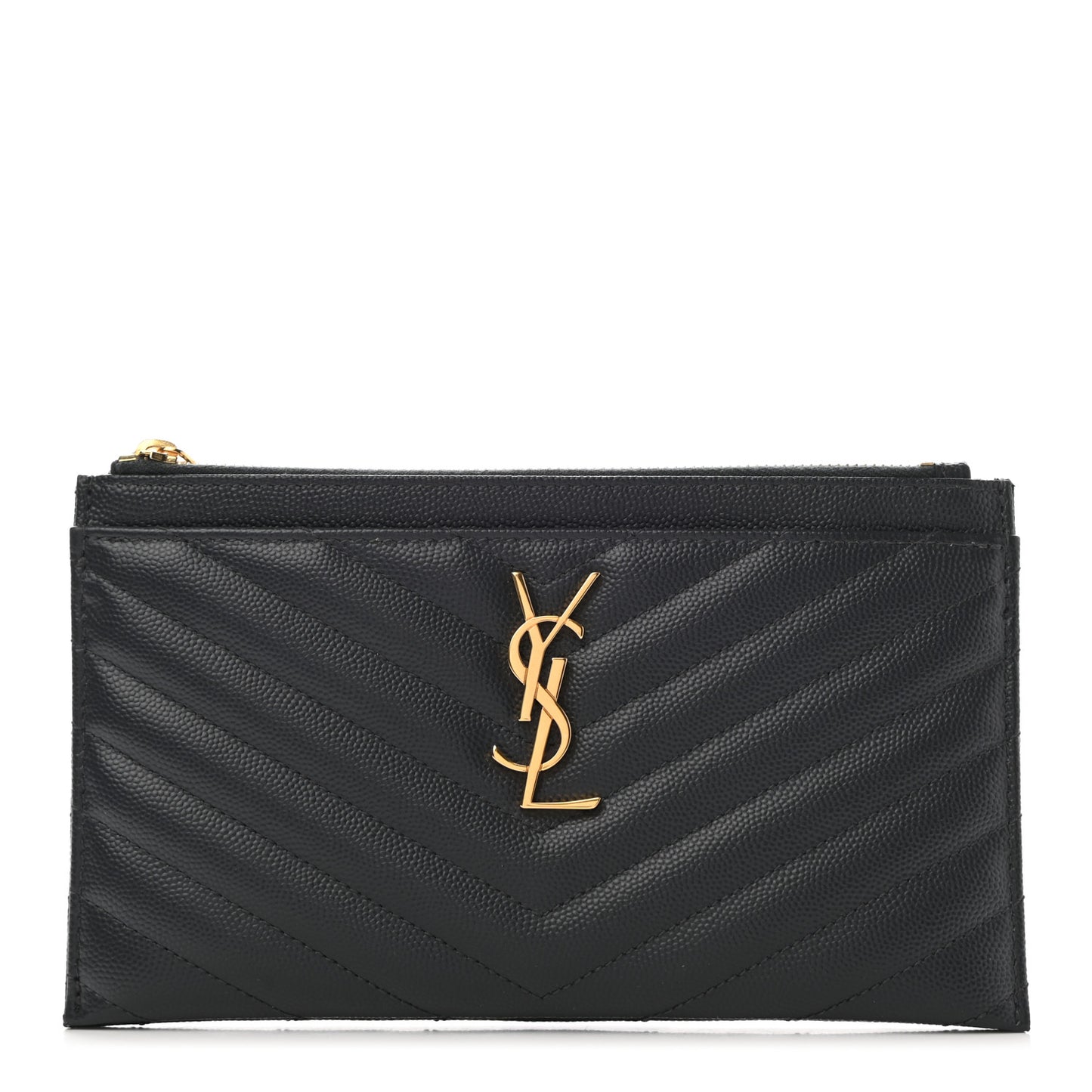 Grain De Poudre Chevron Monogram Bill Pouch Storm