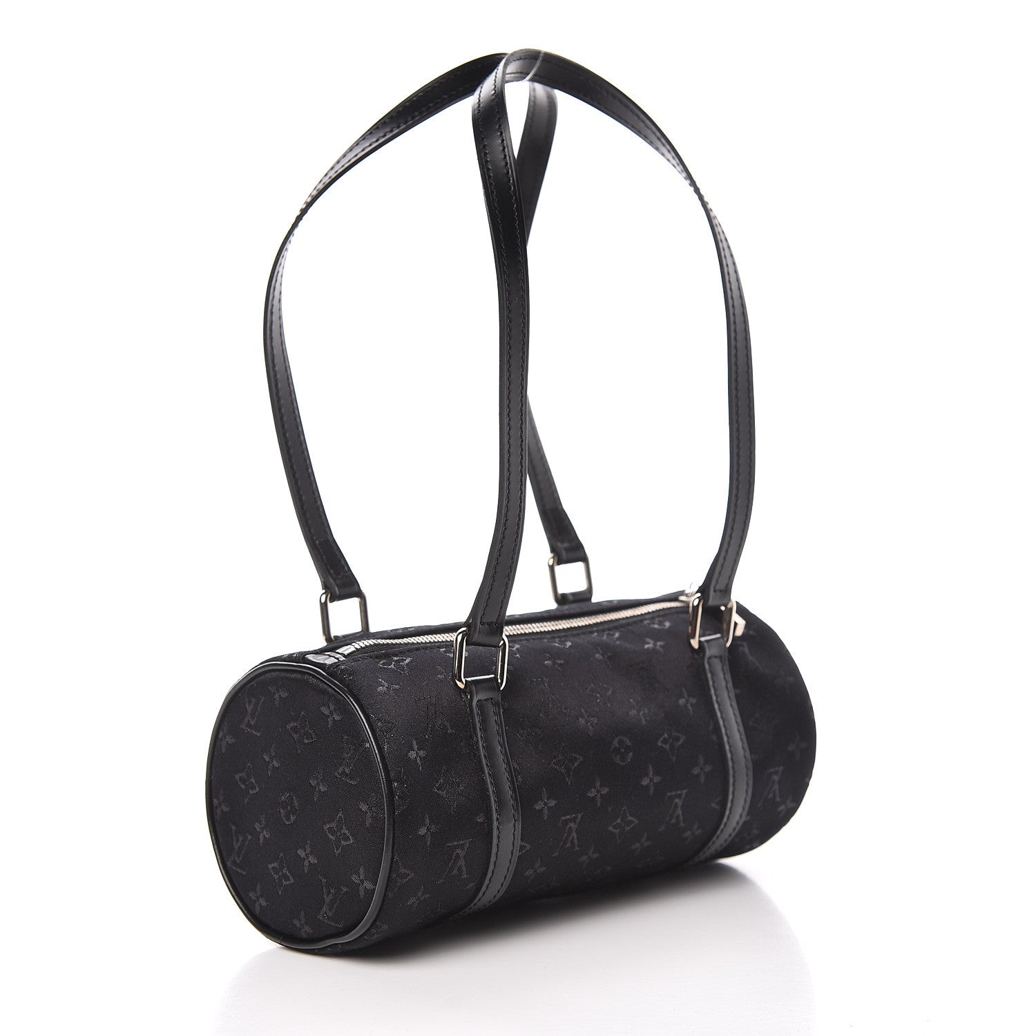 Louis Vuitton Satin Monogram Mini Papillon Black 3 of 10
