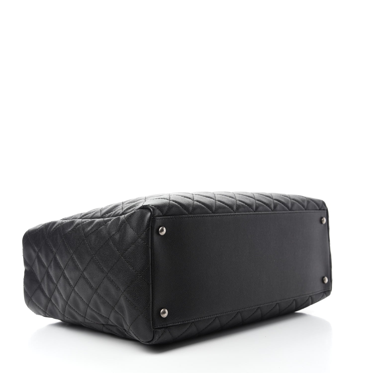 Chanel Caviar Quilted Large Coco Handle Shopping Tote Black 4 of 11