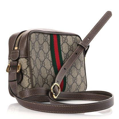 Gucci GG Supreme Monogram Web Mini Ophidia Shoulder Bag Brown 2 of 12
