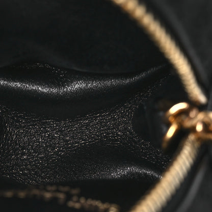 Saint Laurent Suede Lambskin Jaime Cube Charm Keychain Black 5 of 9