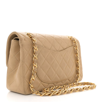 Chanel Lambskin Quilted Small Double Flap Beige 3 of 15