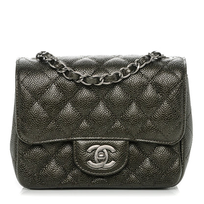 Chanel Caviar Quilted Mini Square Flap Dark Charcoal 1 of 7