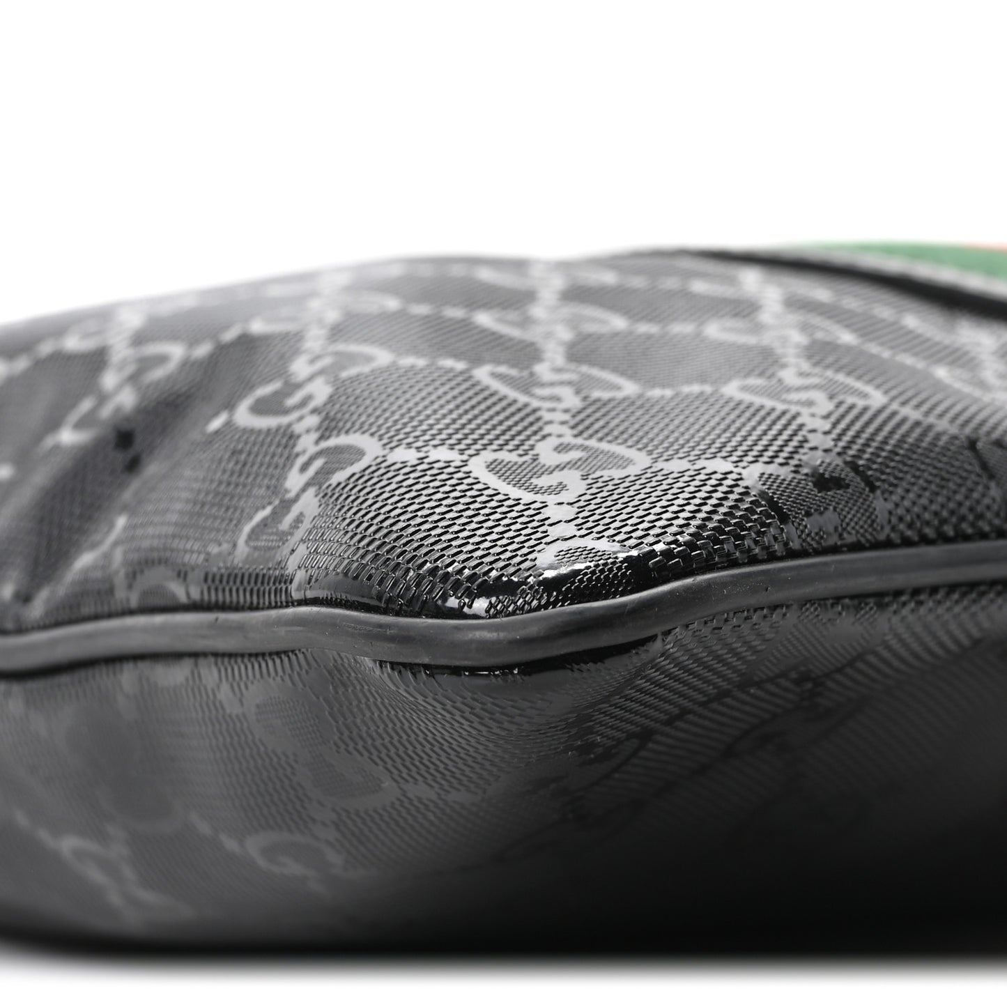 Imprime Monogram Web Medium 500 by Gucci Flat Messenger Bag Black