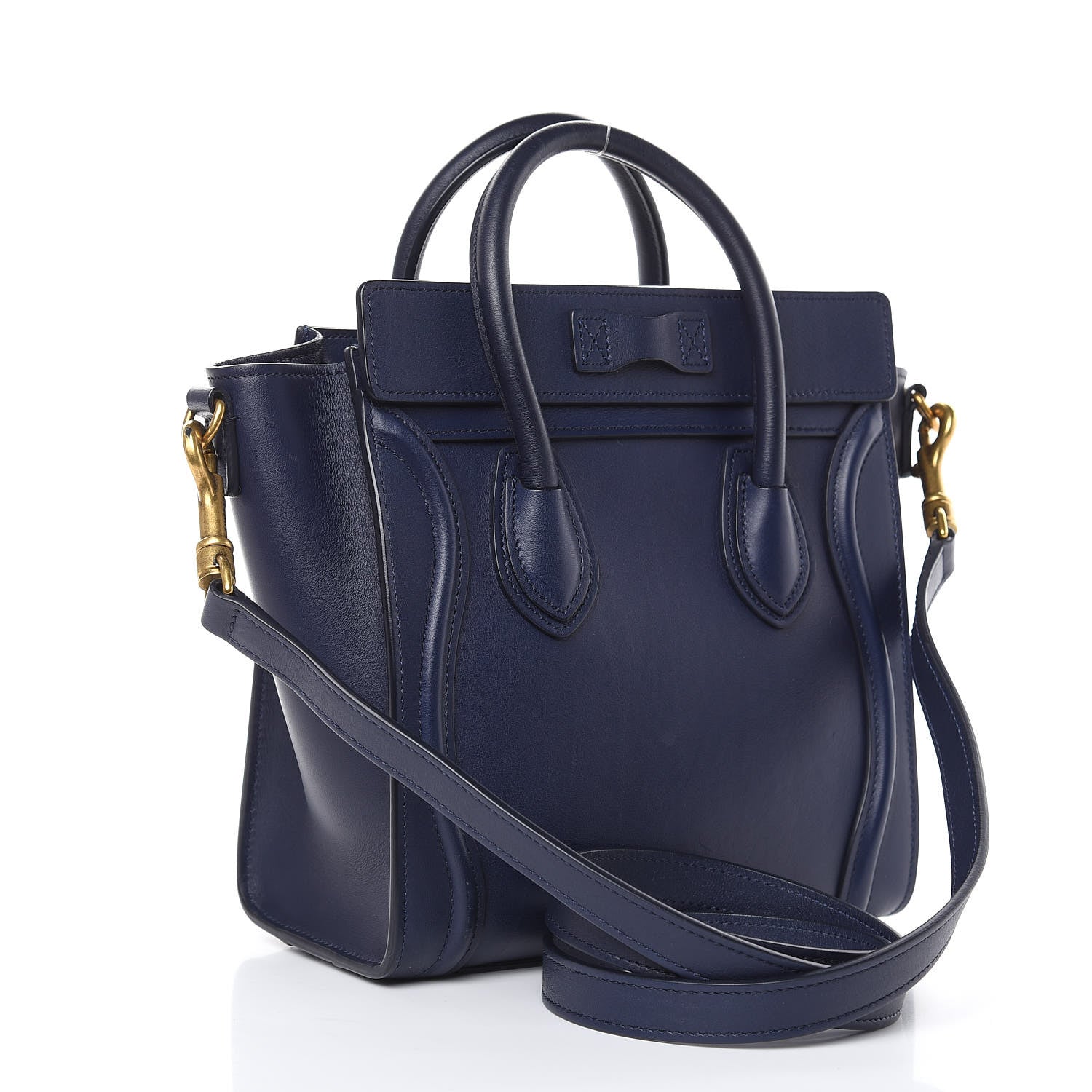 Celine Smooth Calfskin Nano Luggage Ink 3 of 11