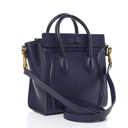 Celine Smooth Calfskin Nano Luggage Ink 3 of 11