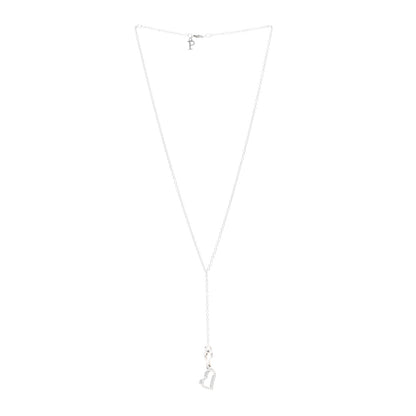 Piaget 18K White Gold Diamond Limelight Heart Lariat Necklace 3 of 5