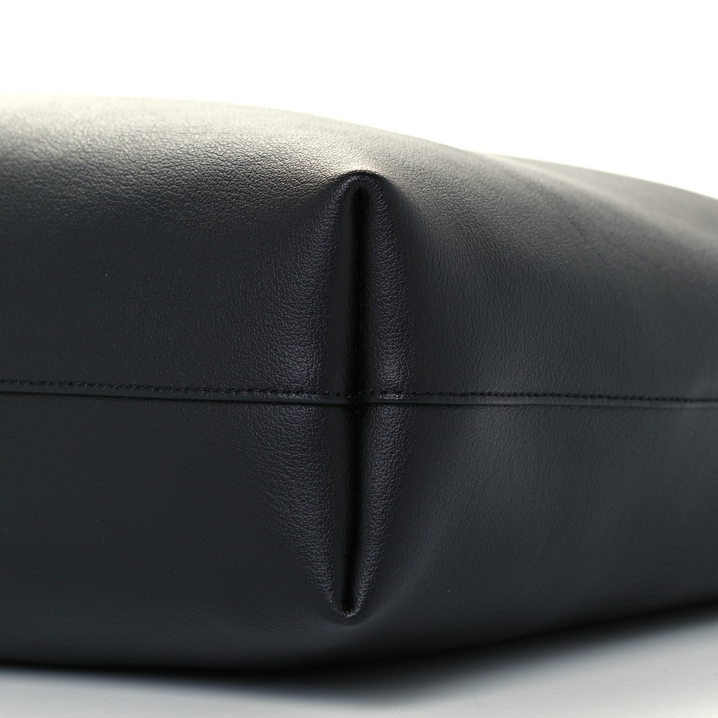 Calfskin Medium Shopping Tote Black