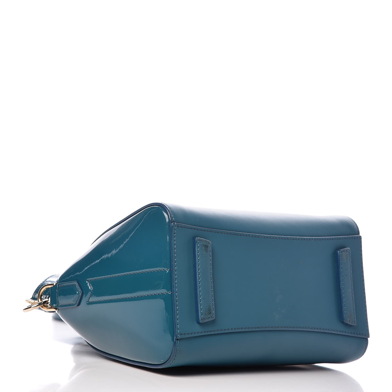 Givenchy Calfskin Patent Mini Antigona Petrol Blue 4 of 12