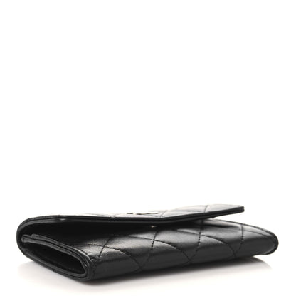 Chanel Lambskin Quilted Flap Card Holder Black 4 of 9