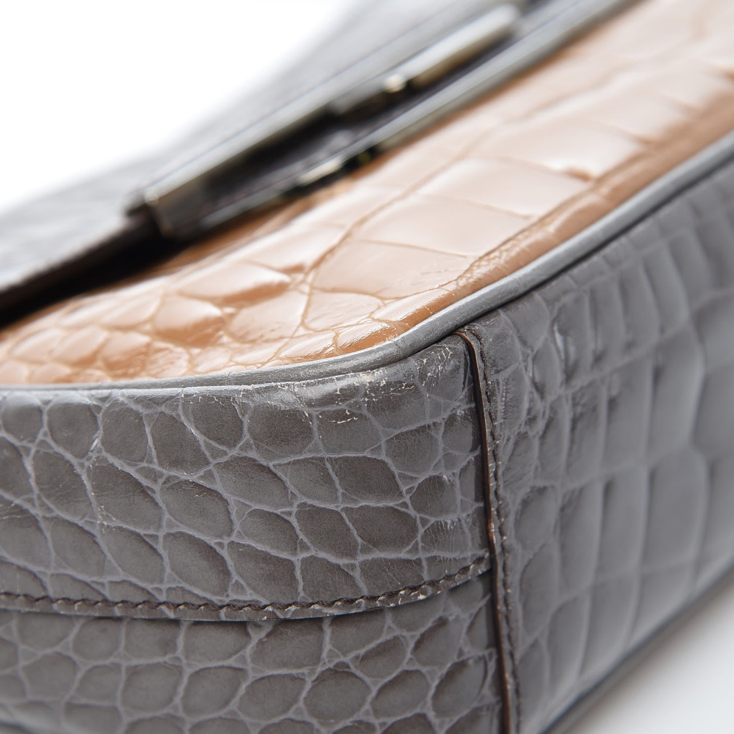 Prada Crocodile Shoulder Bag Multicolor 8 of 11